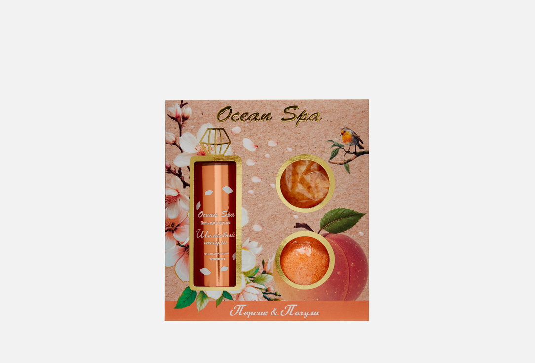 

Подарочный набор для душа и ванны ЛАБОРАТОРИЯ KАТРИН, Персик и пачули 3 шт