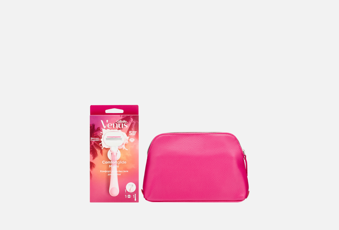 

женский подарочный набор для бритья GILLETTE, Comfortglide Miami 2 шт