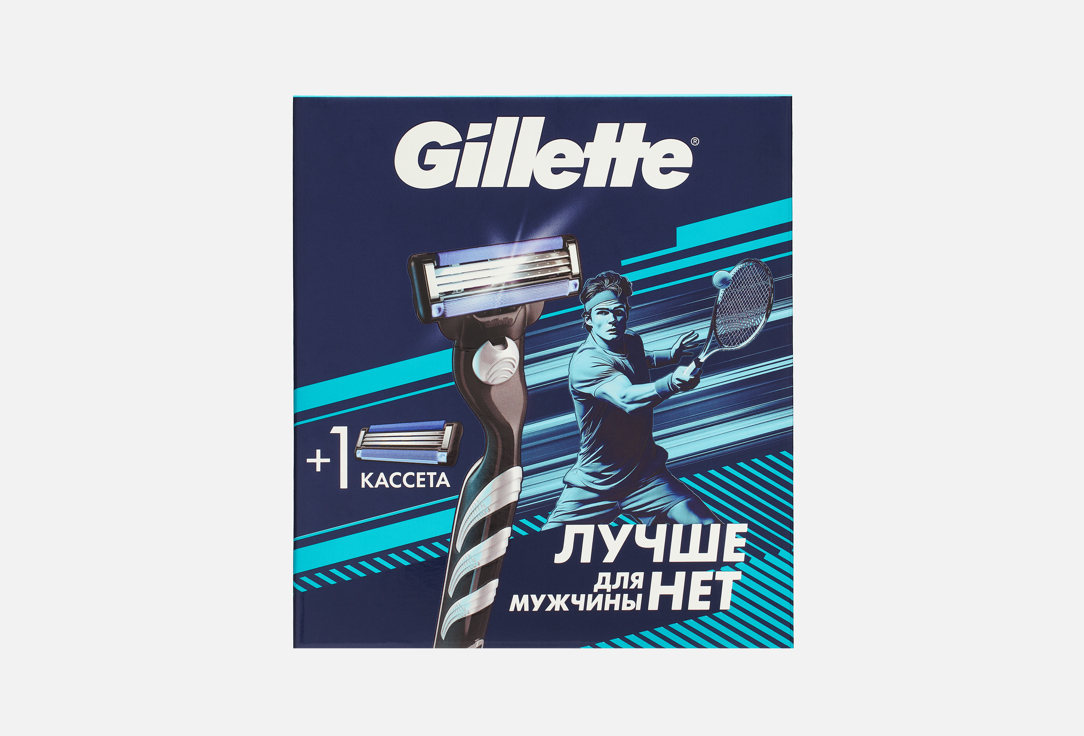 

мужской подарочный набор по уходу за бородой GILLETTE, Mach 3 2 шт