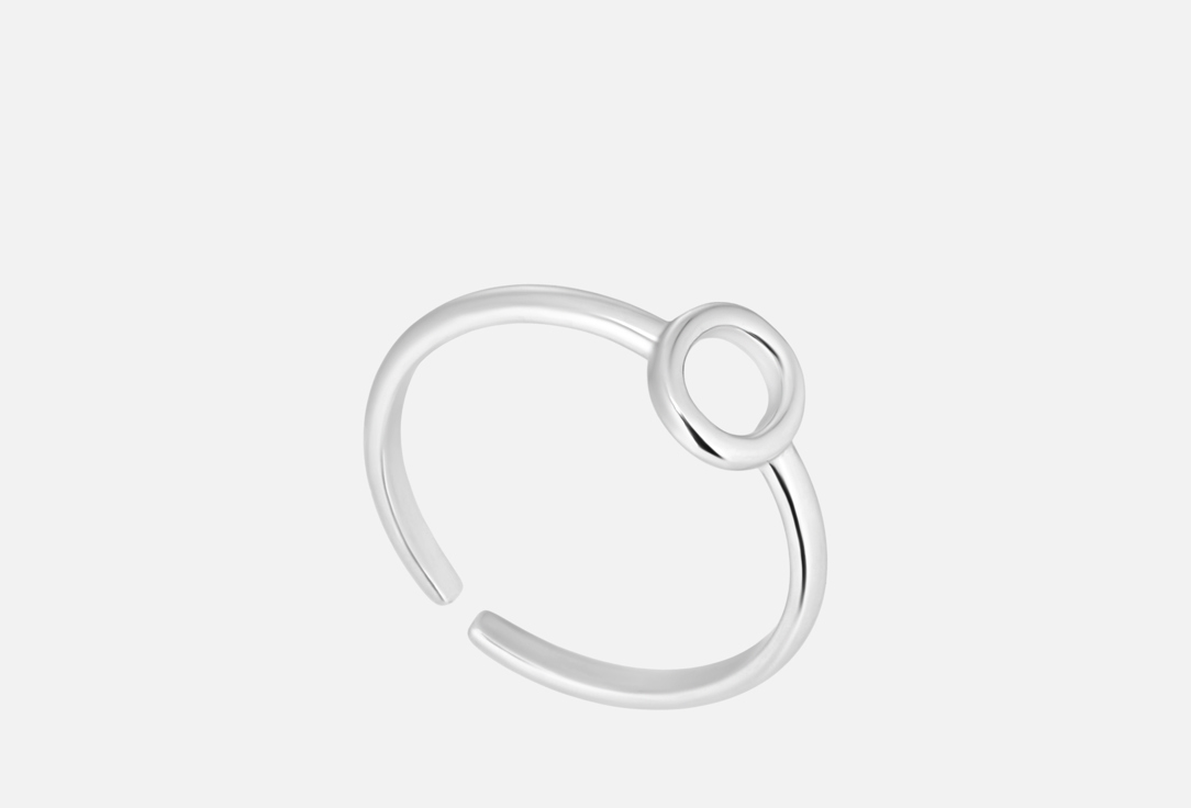 Изображение товара Серебряное кольцо BALTSILVER Letters O регулируемое 925 пробы с родием