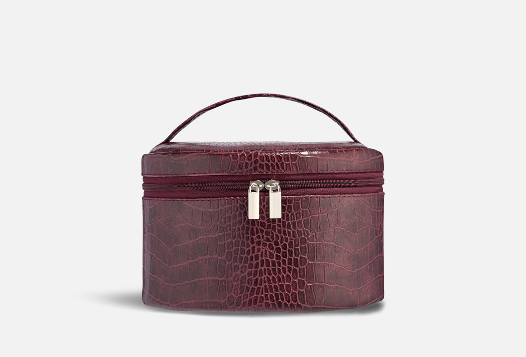 Изображение товара Косметичка GERLINKA из эко-кожи крокодил с сеткой для косметики и туалетных принадлежностей