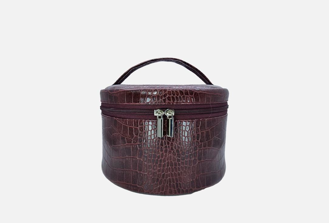 Изображение товара Косметичка GERLINKA из эко-кожи крокодил с сеткой для косметики и туалетных принадлежностей