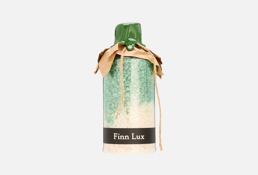 Изображение товара Морская соль для ванн Finn Lux Еловая с шиммером и ароматом мандарин и ёлка 500 г