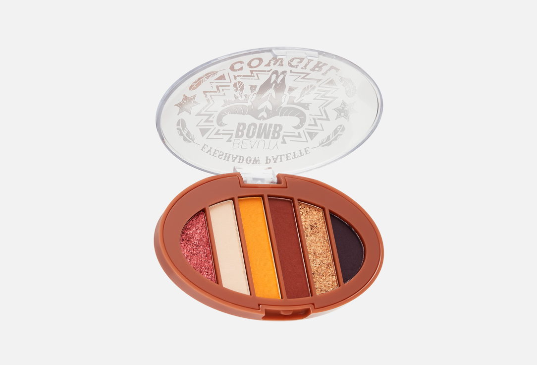 

Палетка теней для век BEAUTY BOMB, Мультиколор, Cowgirl 6 г