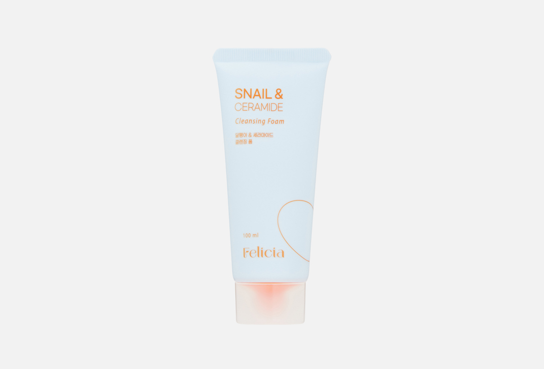 Изображение товара Очищающая пенка для лица FELICIA Snail Ceramide 100 мл эффект увлажнения мягкости