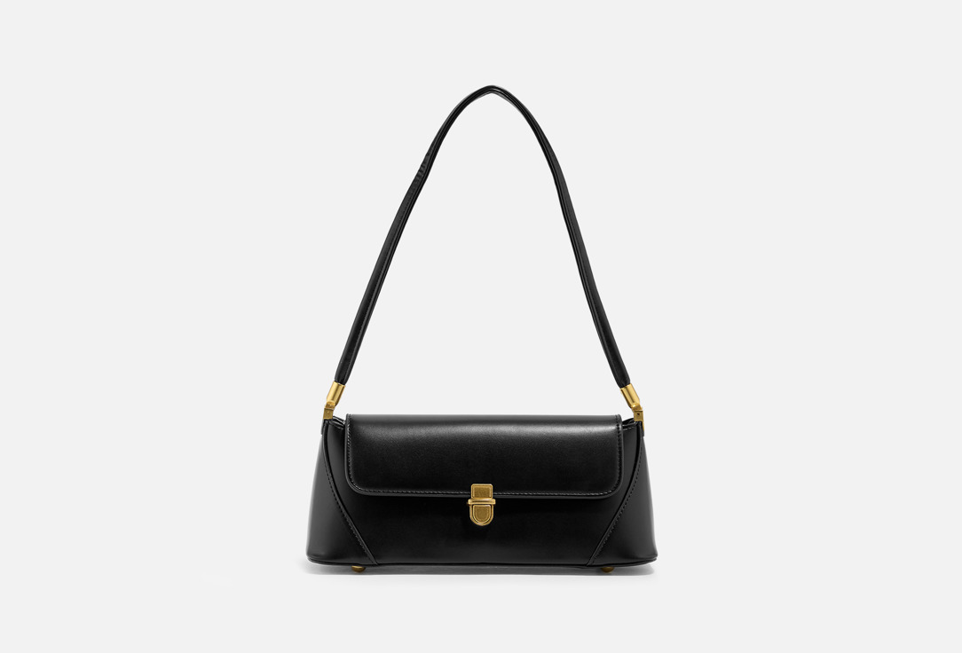 Изображение товара Черная сумка на плечо NEOMOOD с золотистой фурнитурой для женщин