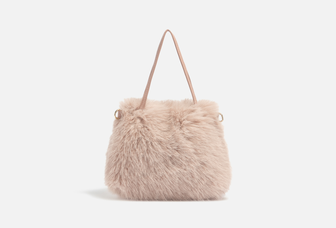 Изображение товара Стильная меховая сумка на короткой ручке NEOMOOD 358156/03-02 для женщин