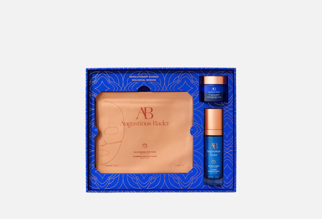 

Подарочный набор: маска для лица, крем для лица, крем для области вокруг глаз AUGUSTINUS BADER, The Rich Renewal Trio 3 шт