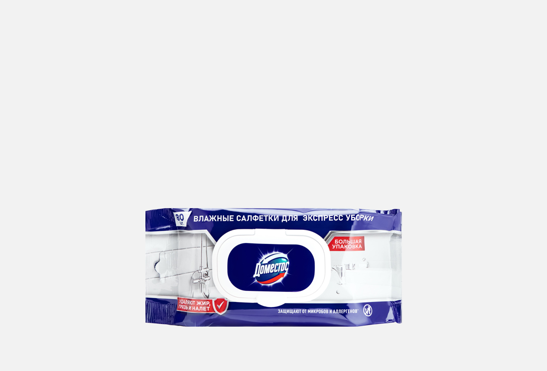 

Влажные салфетки ДОМЕСТОС, Для экспресс уборки 80 шт