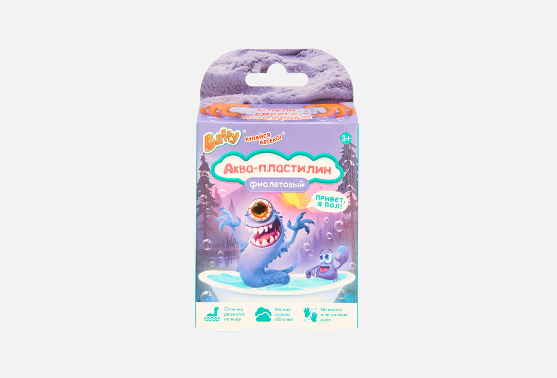 Изображение товара Детский аква-пластилин для ванны Baffy The Monster Universe развивающая игрушка