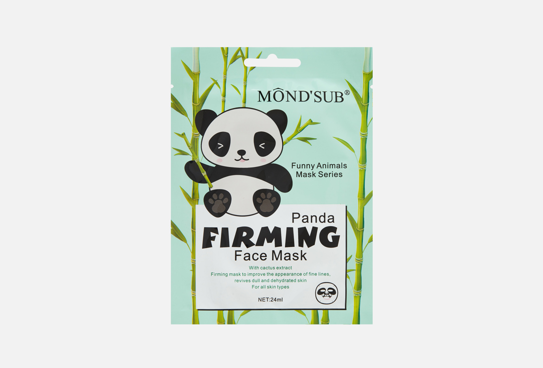 Изображение товара Маска для лица Mondsub Panda тканевая увлажняющая для всех типов кожи