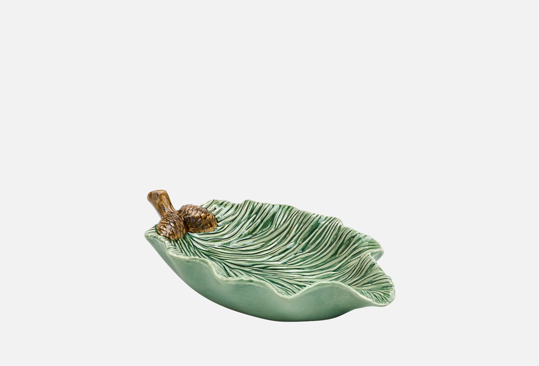 Изображение товара Блюдо Lefard GREEN PINE 21x12.3x5 см керамическое новогоднее