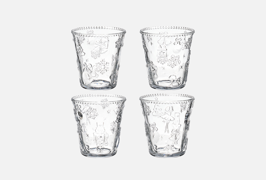 

НАБОР СТАКАНОВ LEFARD, Прозрачный, ЩЕЛКУНЧИК 4 шт