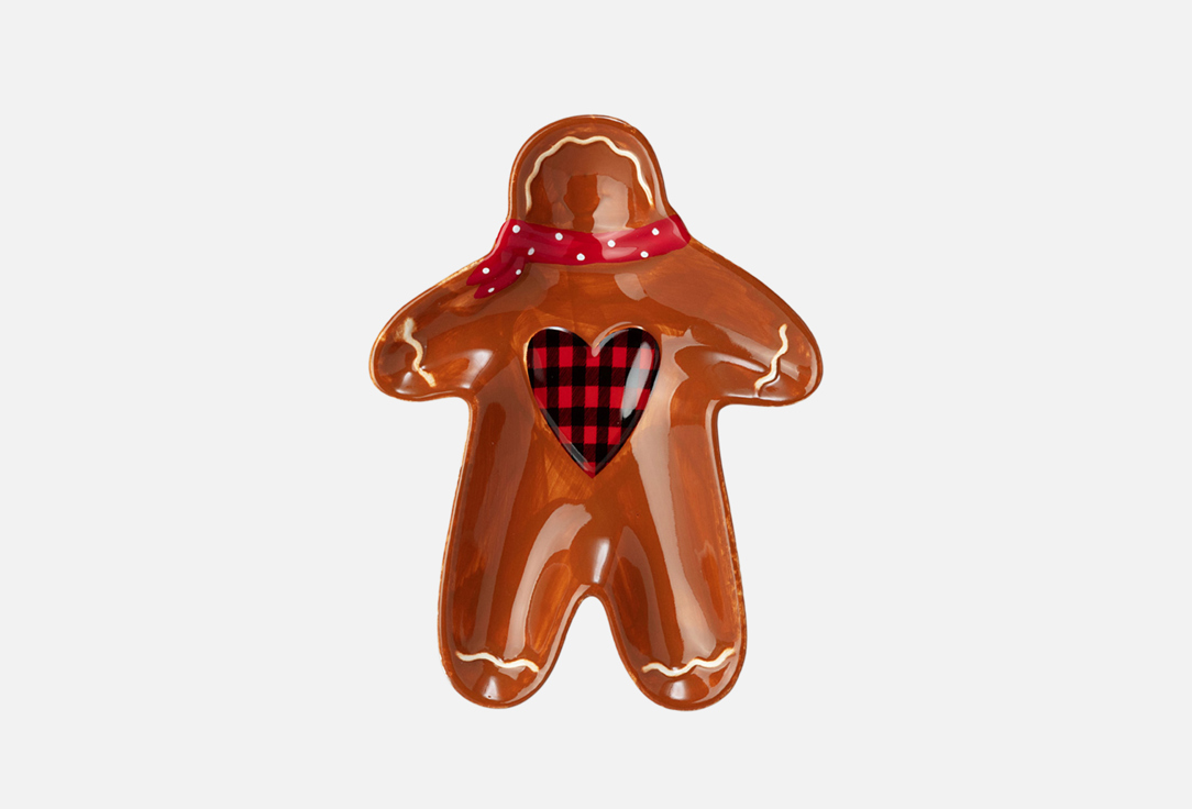 Изображение товара Тарелка закусочная Agness Пряничный домик 20,8х15,5см керамическая для сервировки