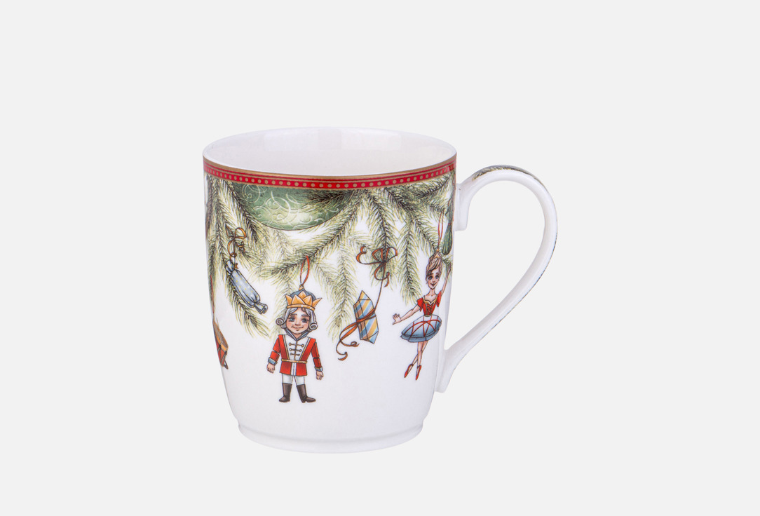 

КРУЖКА LEFARD, Принт, ЩЕЛКУНЧИК, ЕЛОВЫЕ ВЕТКИ 1 шт