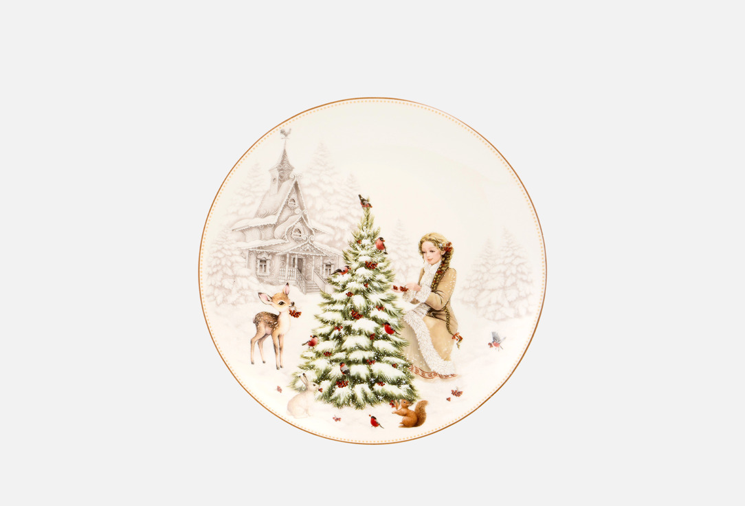 

ТАРЕЛКА ЗАКУСОЧНАЯ LEFARD, Принт, МОРОЗКО, ЕЛКА, 20,5 СМ 20.5 см