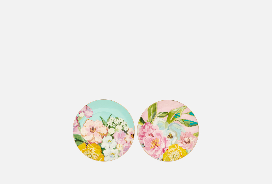 

Набор тарелок NOUVELLE HOME, Принт, Flowers, 19 см 19 см