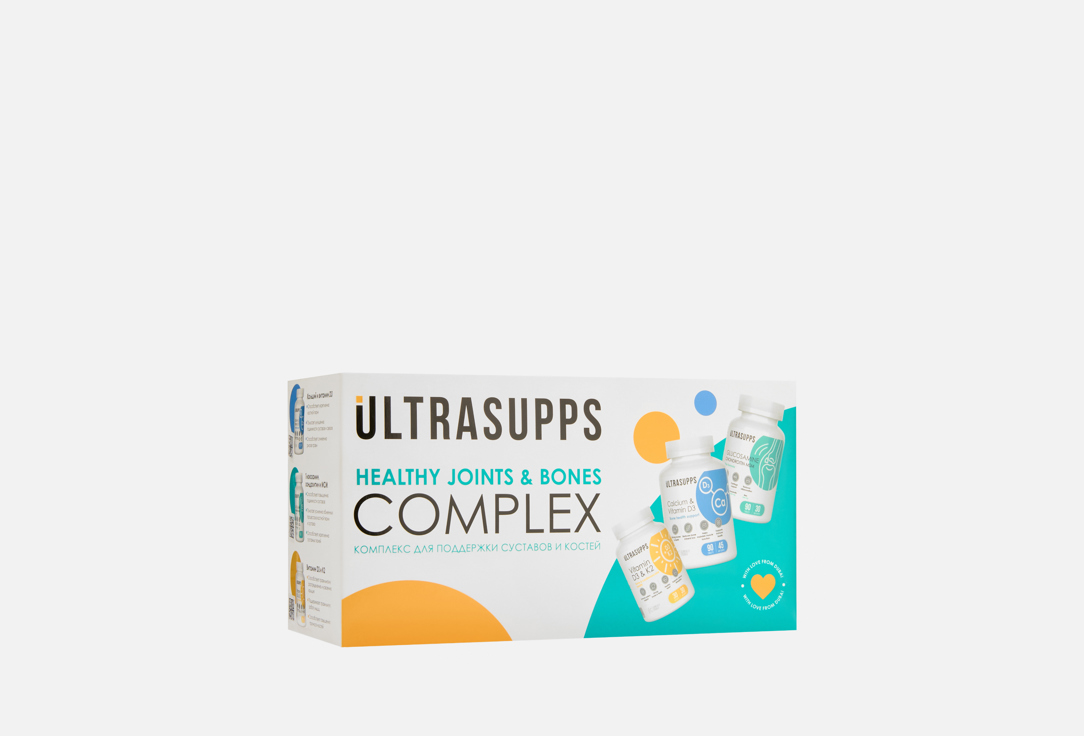 

Набор биологически активных добавок ULTRASUPPS, Healthy Joints & Bones Complex 3 шт
