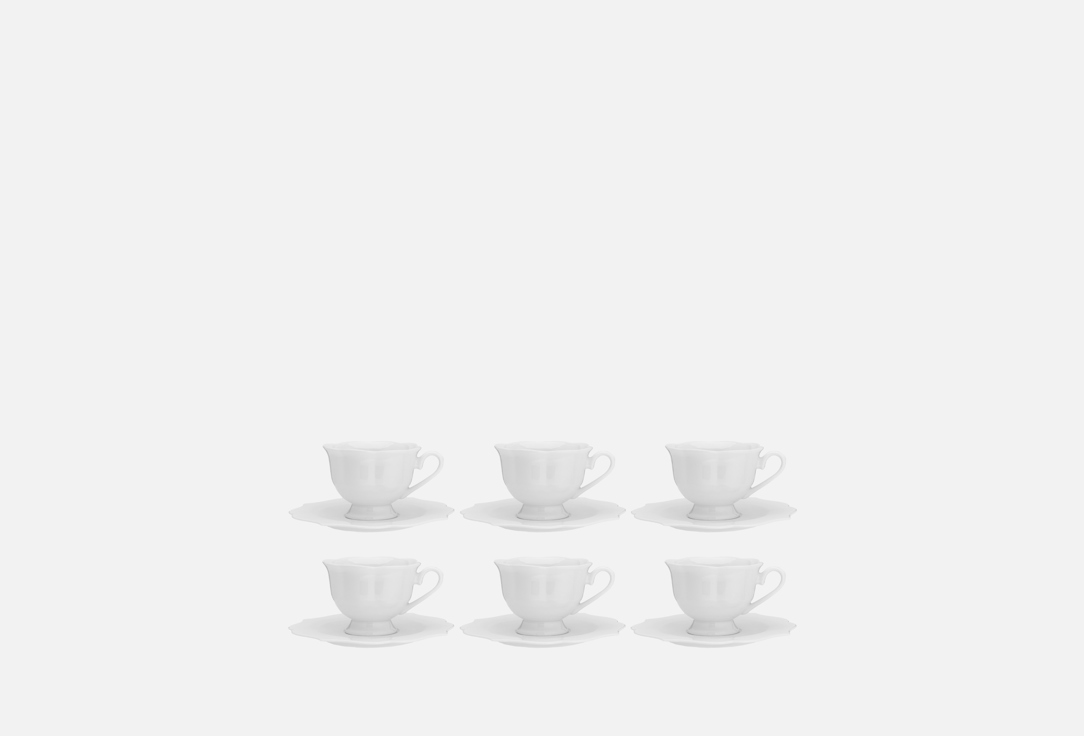 Изображение товара Чайный набор Nouvelle Home Belle на 6 персон из фарфора