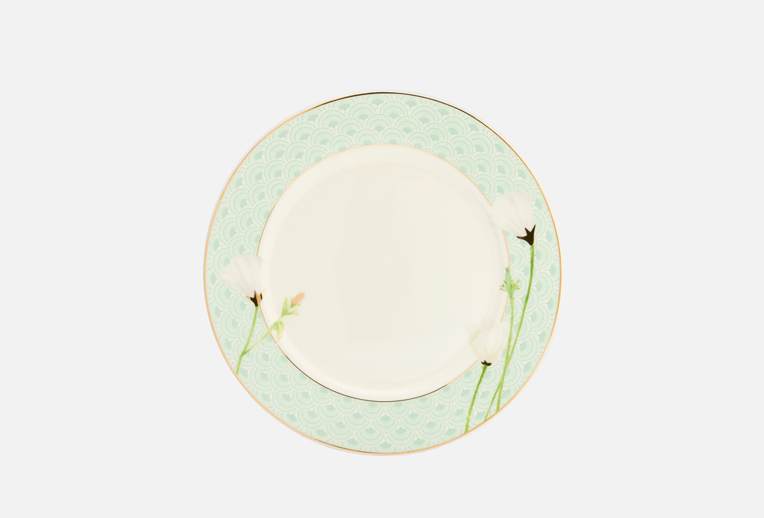 Изображение товара Тарелка Nouvelle Home Sensuelle 20 см фарфор с золотым рисунком