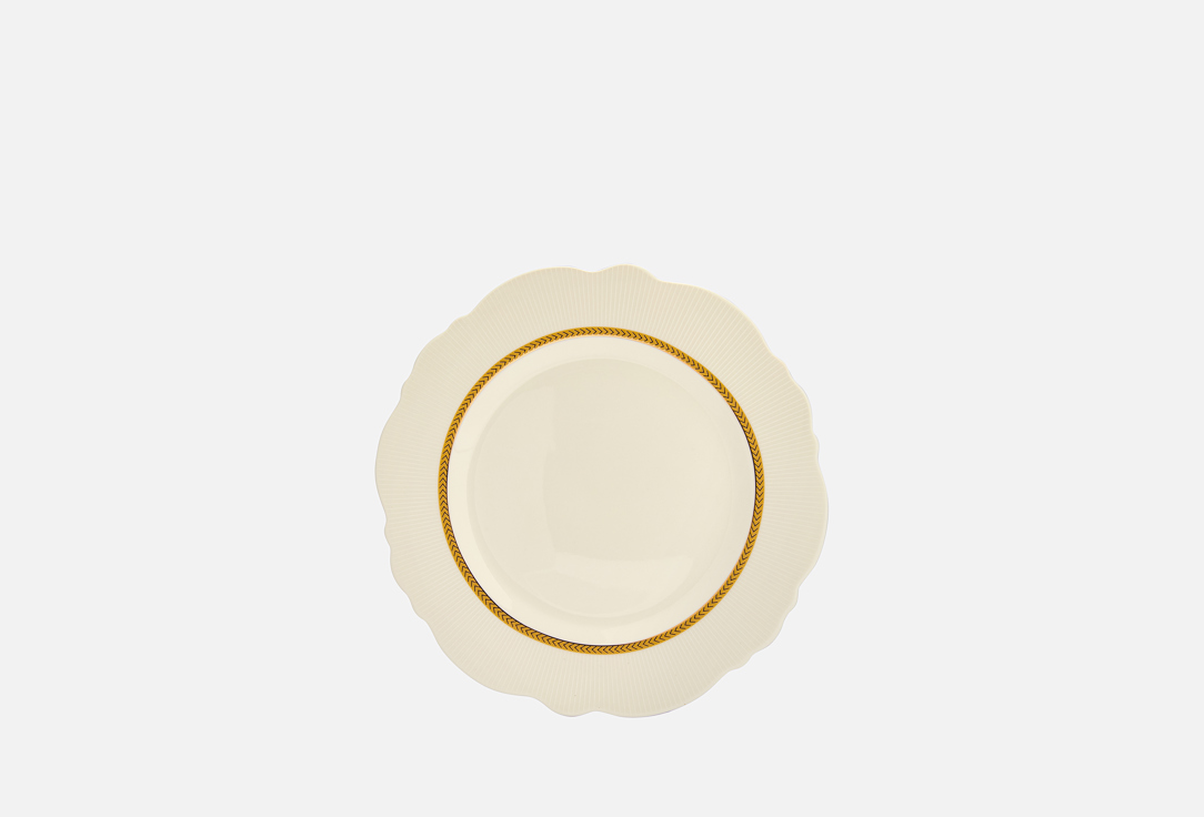 Изображение товара Тарелка Nouvelle Home White chic 20,7 см фарфор с золотым декором