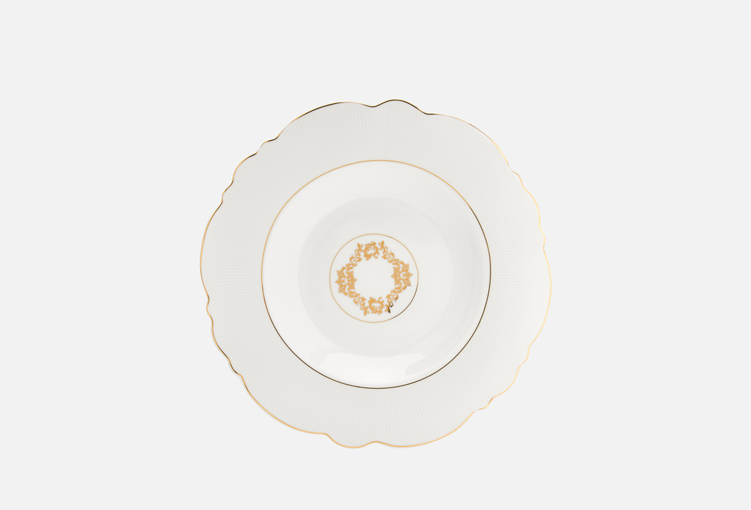 

Тарелка суповая NOUVELLE HOME, Принт, White chic, 21,5 см 21.5 см