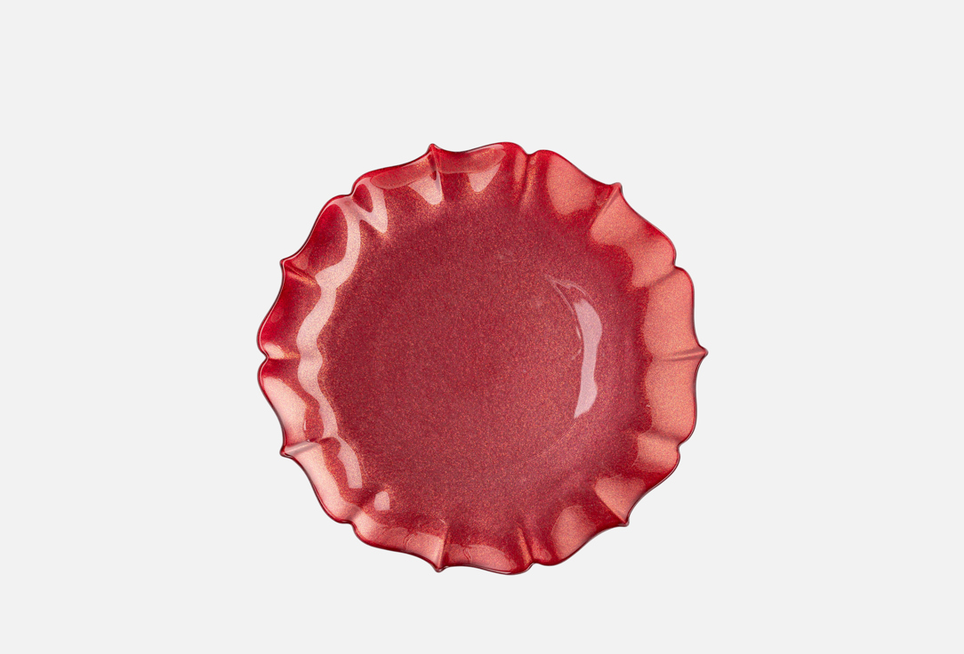 Изображение товара Обеденная тарелка Anna Lafarg Emily Seville 28 см стекло красная