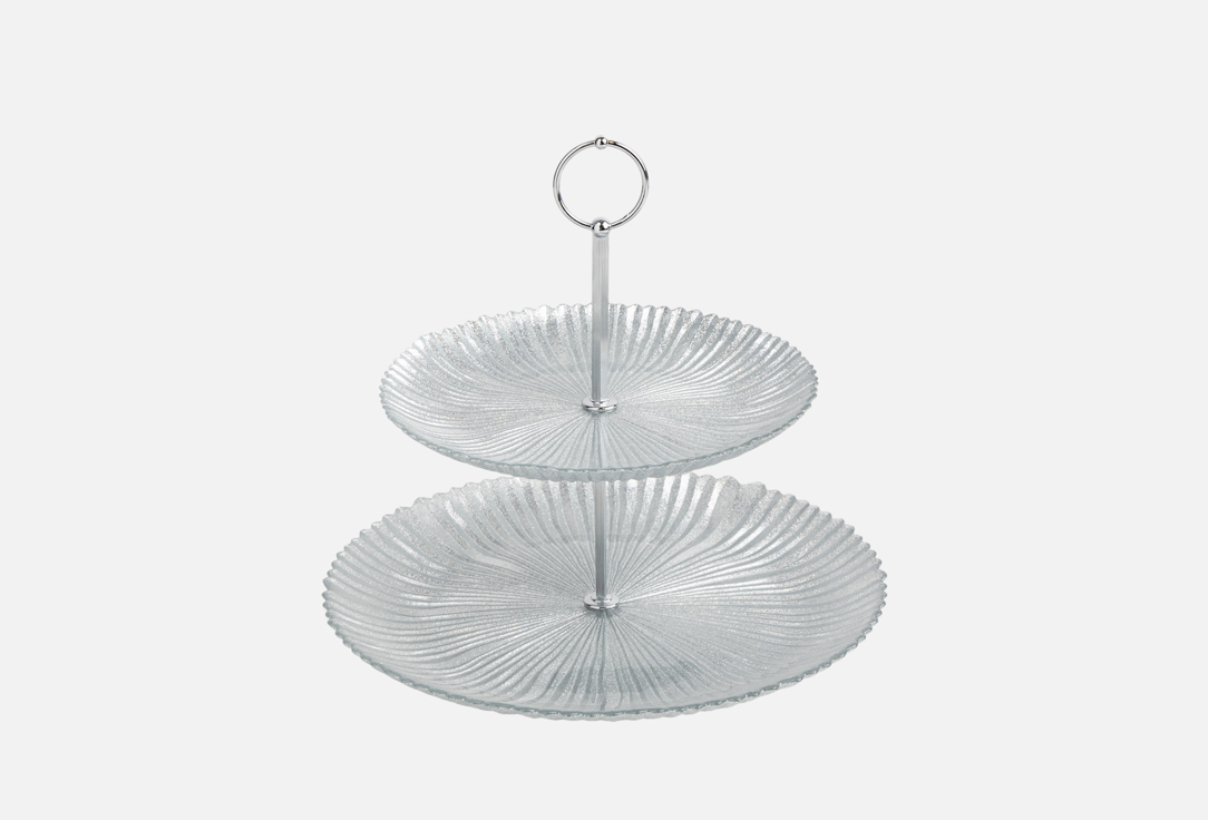 

Подставка для пирожных ANNA LAFARG EMILY, Серебряный, Avila, серебристая, 21х28х26 см, 2 яруса 1 шт