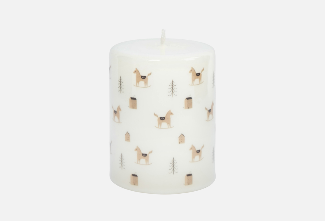 

Свеча ANNA LAFARG EMILY, Принт, Bright horse, Лошадки, цилиндрическая, 7х10 см 1 шт