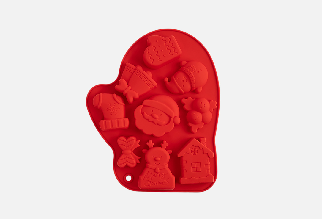 

Форма для выпечки кексов ANNA LAFARG EMILY, Красный, Muffin, Варежка, красная, 25х20 см 1 шт