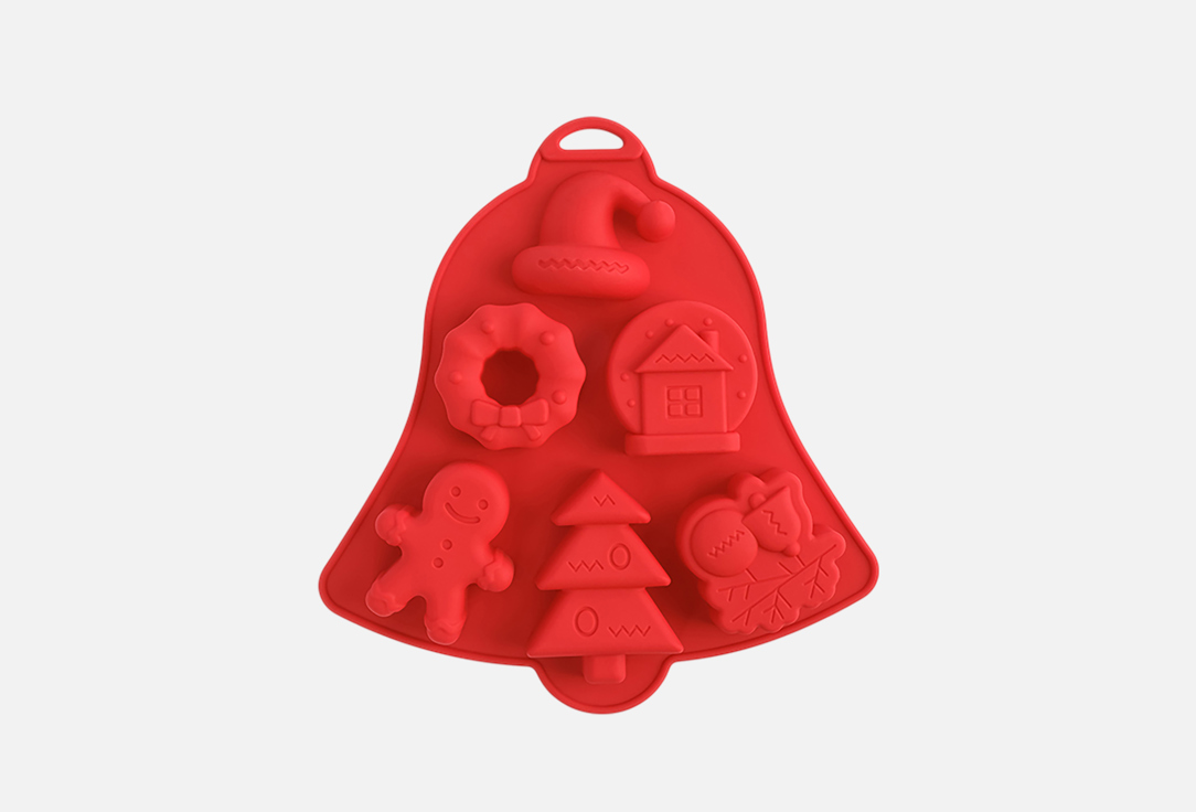 

Форма для выпечки кексов ANNA LAFARG EMILY, Красный, Muffin, Колокольчик, красная, 21х20 см 1 шт