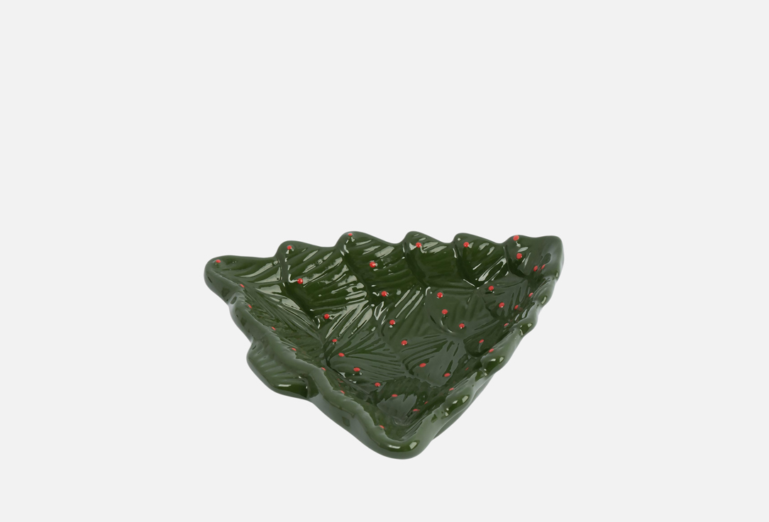 Изображение товара Глубокое блюдо Anna Lafarg Emily Fir елка 17,5x15,5x5 см, керамика для сервировки