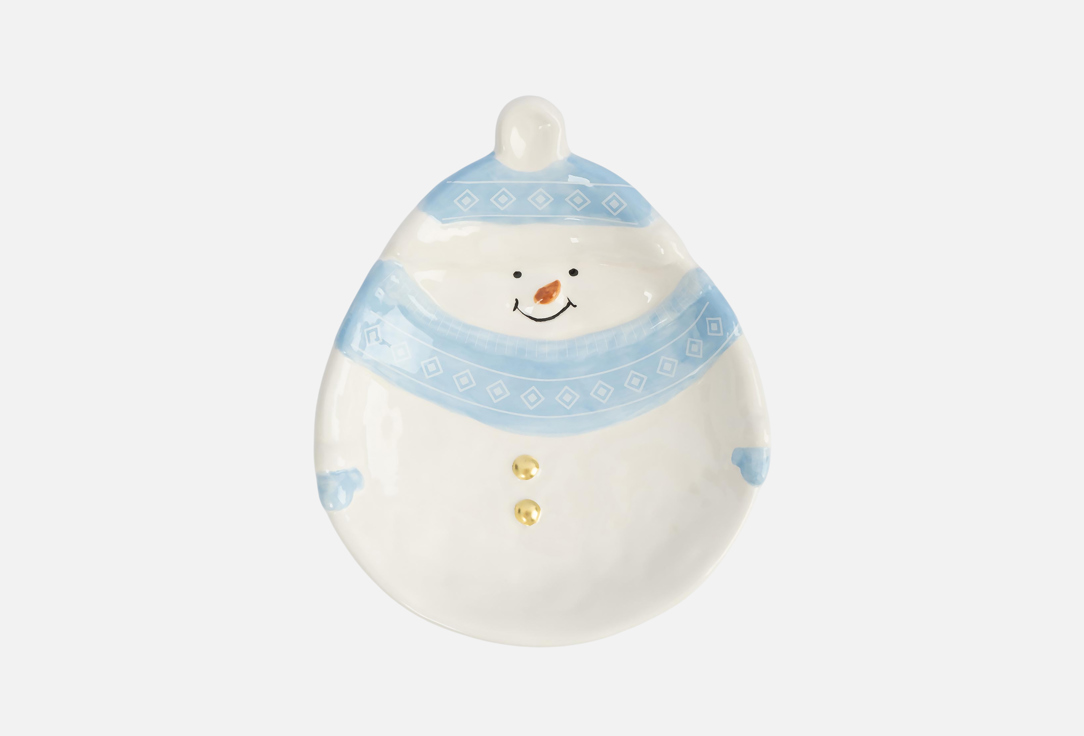 Изображение товара Блюдо Snowman Anna Lafarg из доломитовой керамики 21x17,5x4 см