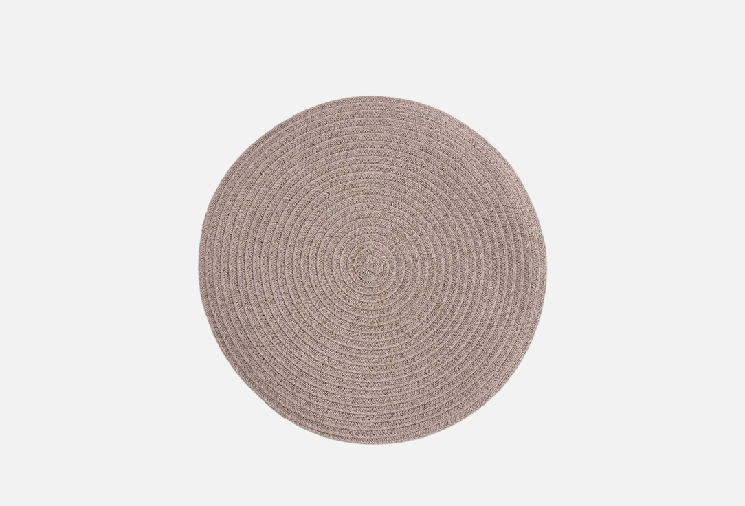 

Салфетка под приборы ANNA LAFARG EMILY, Коричневый, Matera, песочно-коричневая, 38 см, круглая 1 шт