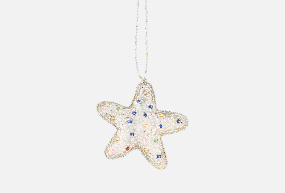 

Игрушка елочная ANNA LAFARG EMILY, Мультиколор, Серебристая звезда, 10 см 1 шт