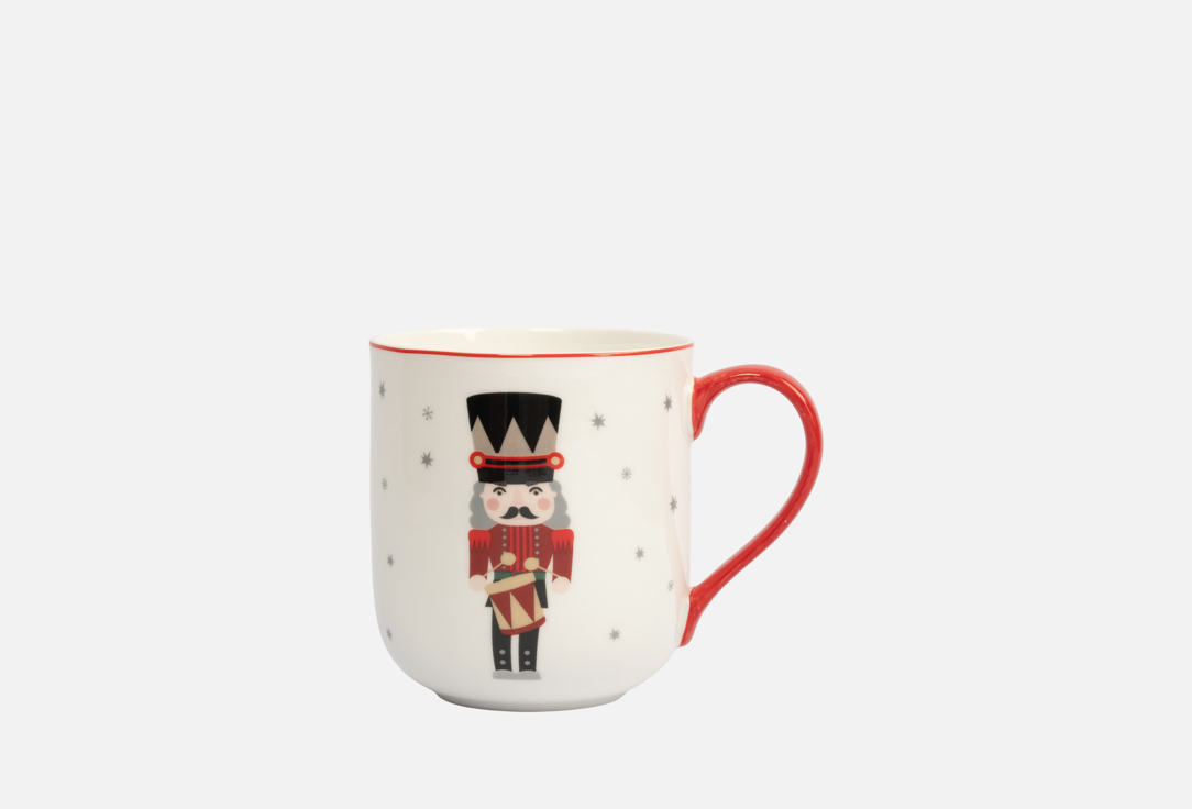 Изображение товара Кружка Anna Lafarg Emily Nutcracker, Щелкунчик, бело-красная