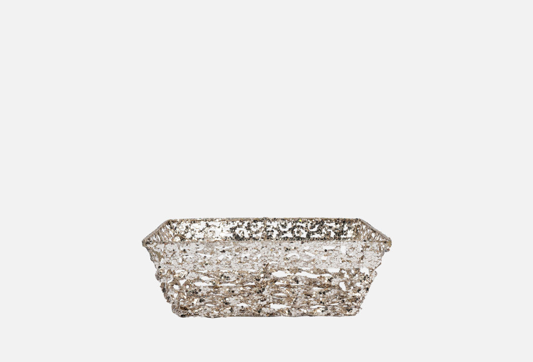 

Корзина декоративная ANNA LAFARG EMILY, Золотой, Celebration, шампань, 25х20 см, прямоугольная 1 шт