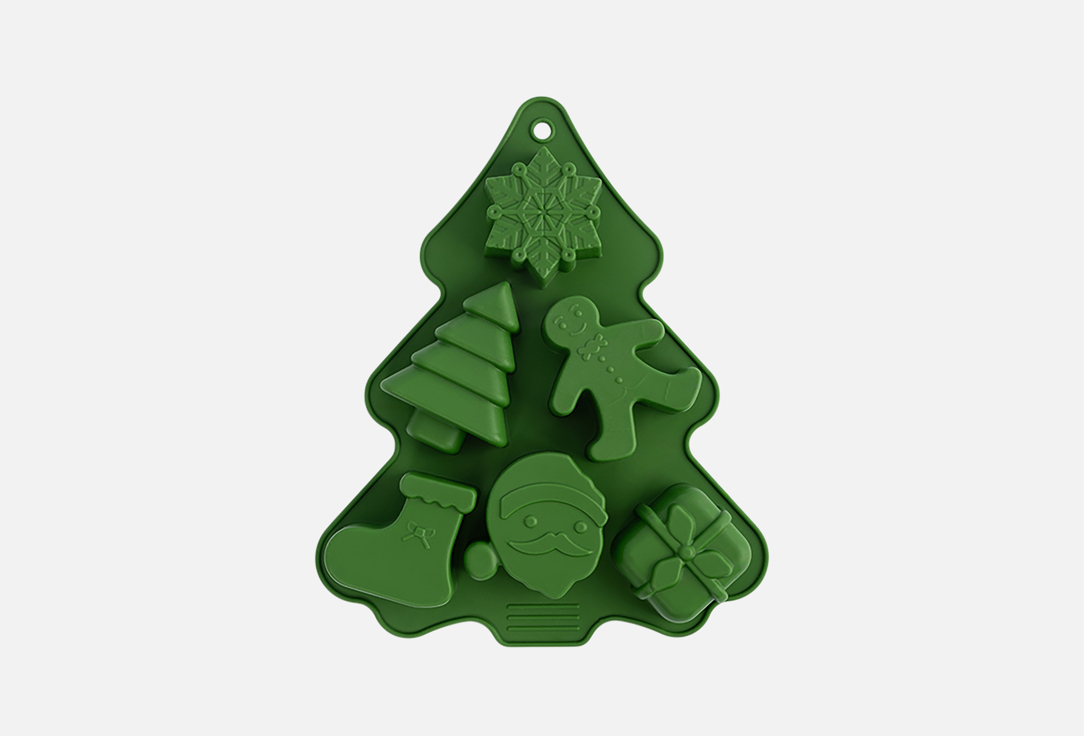 

Форма для выпечки кексов ANNA LAFARG EMILY, Зеленый, Muffin, Елка, зеленая, 23х18 см 1 шт