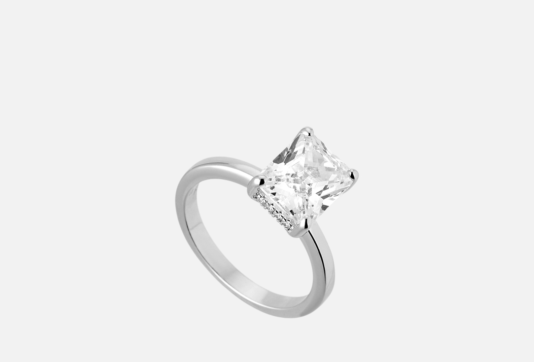 Изображение товара Серебряное кольцо Mendel Embrasse Square с цирконием 925 пробы