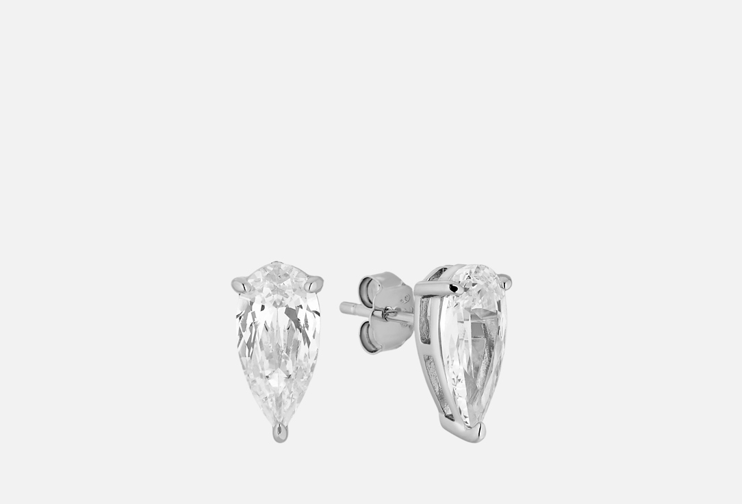Изображение товара Серьги-пусеты серебряные Mendel Larme silver teardrop stud