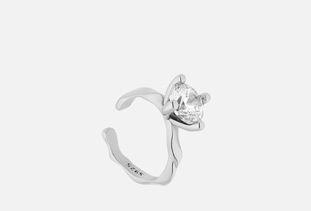 Изображение товара Серебряные серьги Mendel large stone с кубическими цирконами