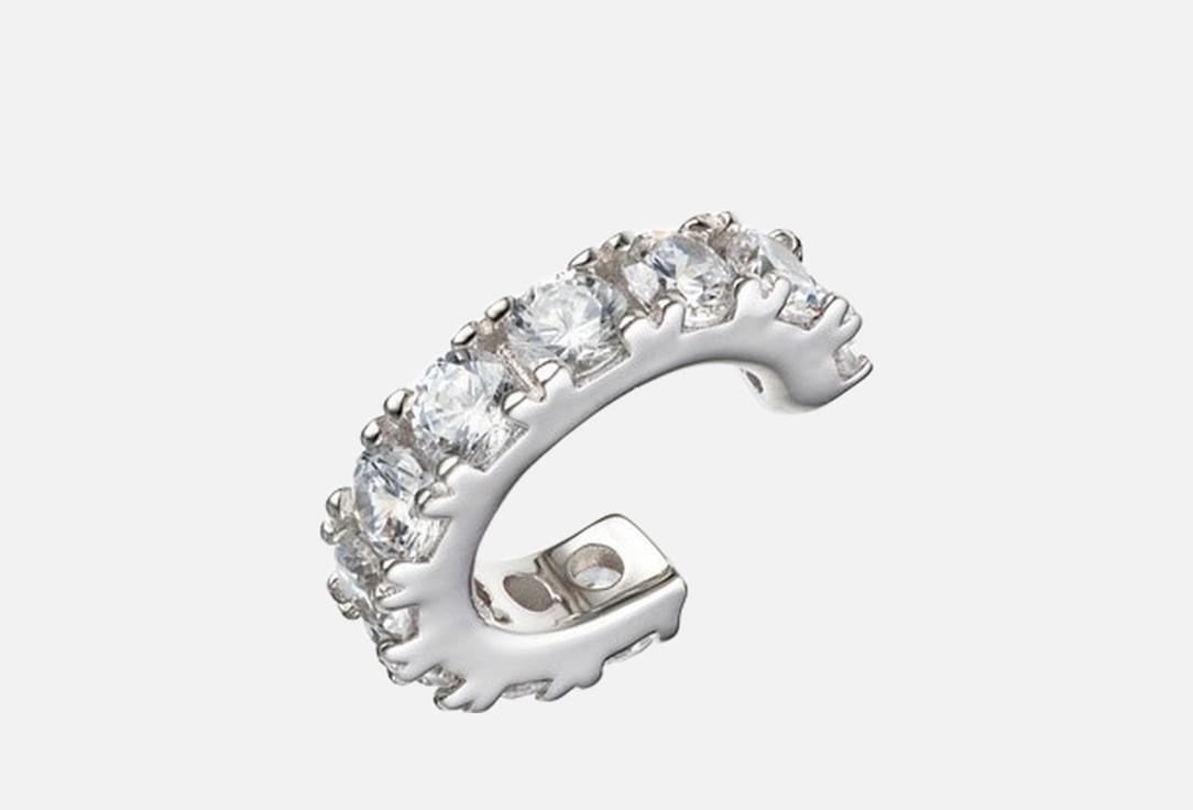 

кафф серебряный MENDEL, Sparkle White 1 шт