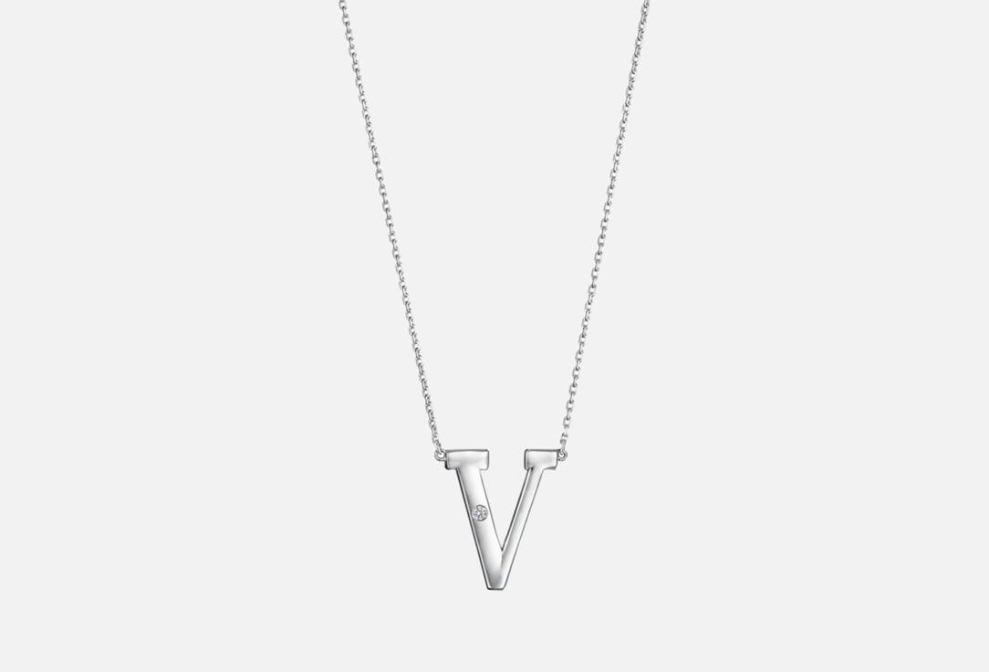 

Колье серебряное MENDEL, Silver Letter Nom V 1 шт