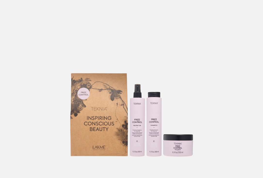 

Подарочный набор для ухода за волосами LAKME, Frizz control 3 шт