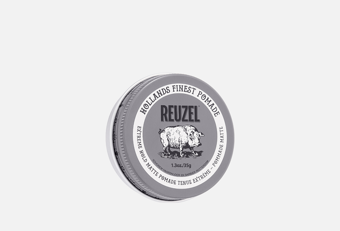 Изображение товара Помада для укладки волос Reuzel Extreme Hold Matte Pomade 35 г водная сильная фиксация