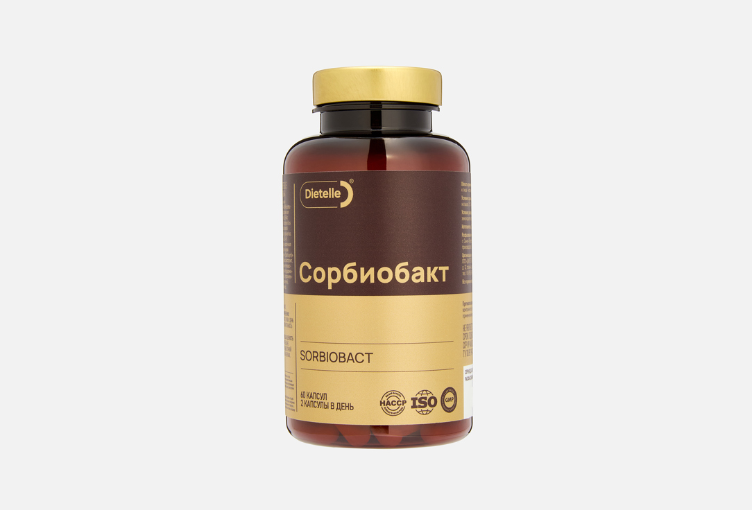 

БАД для поддержки пищеварения DIETELLE, Сорбиобакт в капсулах 60 шт