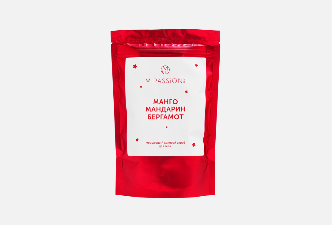 Изображение товара Скраб для тела MiPASSION Mandarin & Bergamot с эффектом мерцания