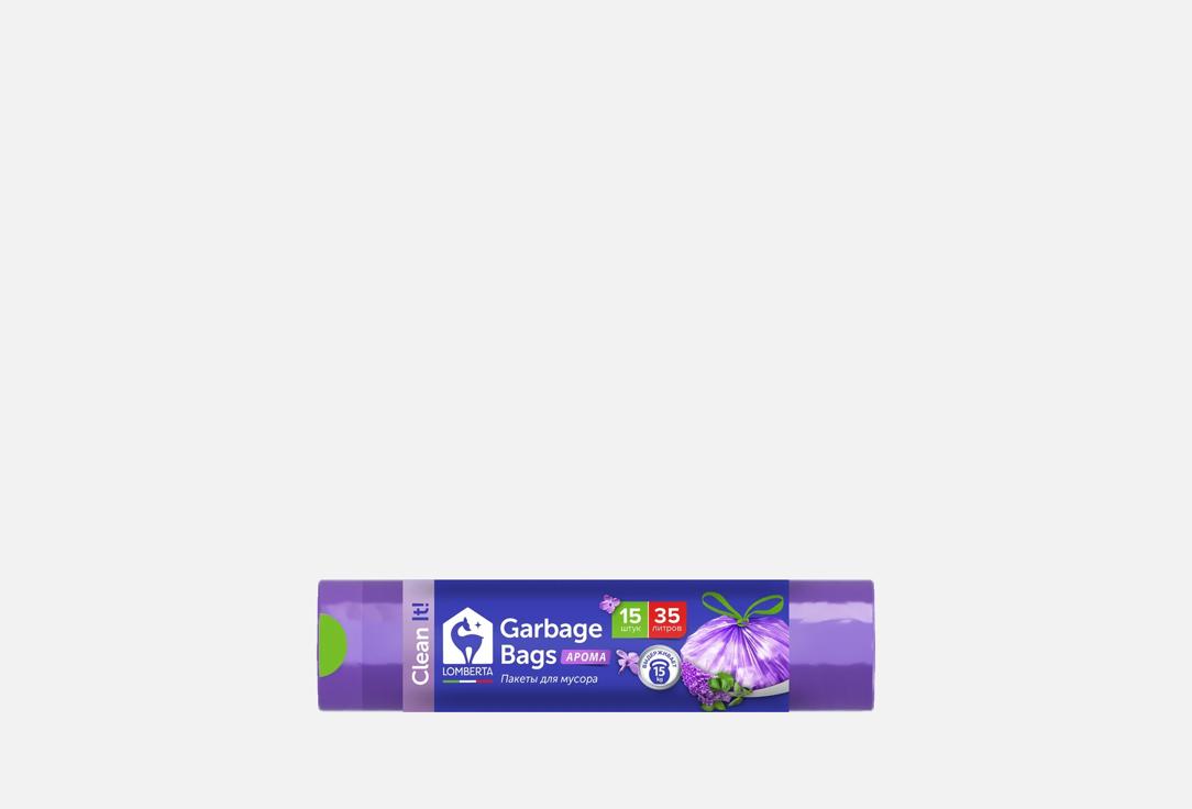 Изображение товара Пакеты для мусора 35 л Lomberta Clean it! Арома, прочные и ароматизированные
