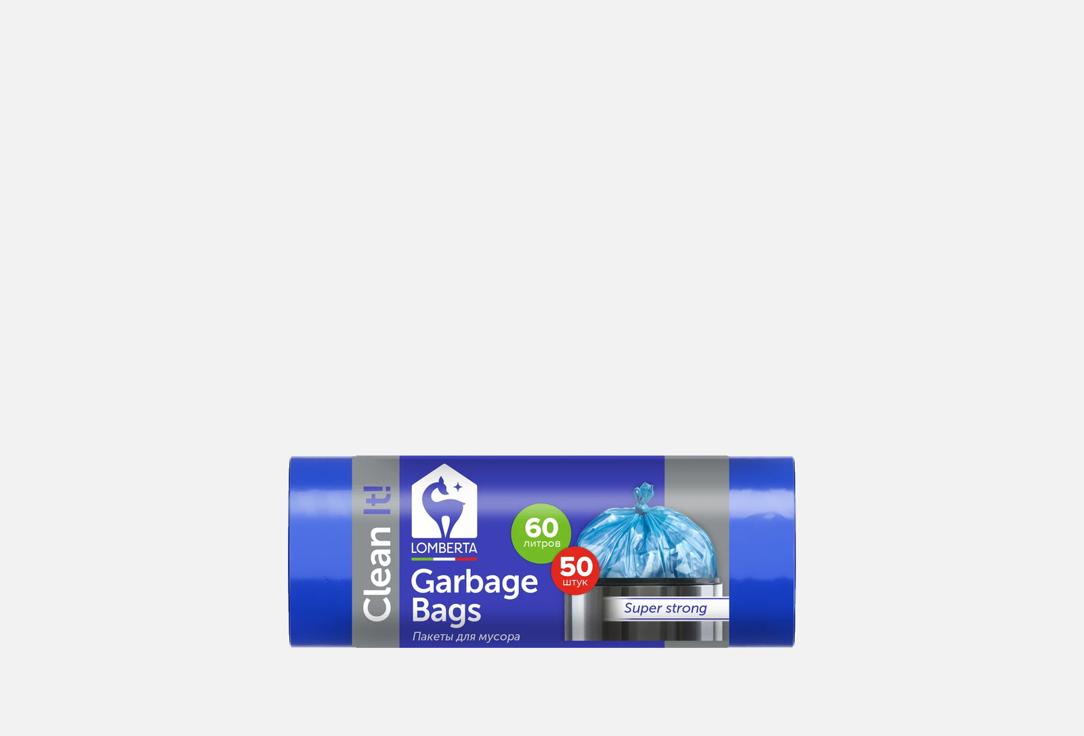 Изображение товара Пакеты для мусора Lomberta Clean it! 60 л прочные с перфорацией Россия
