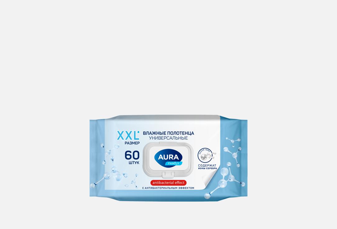 

Влажные полотенца AURA, Универсальные 60 шт